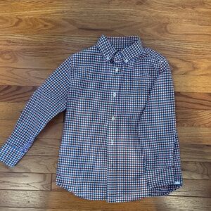 Crewcuts Classic Blue and Red Checked Button-Down Shirt